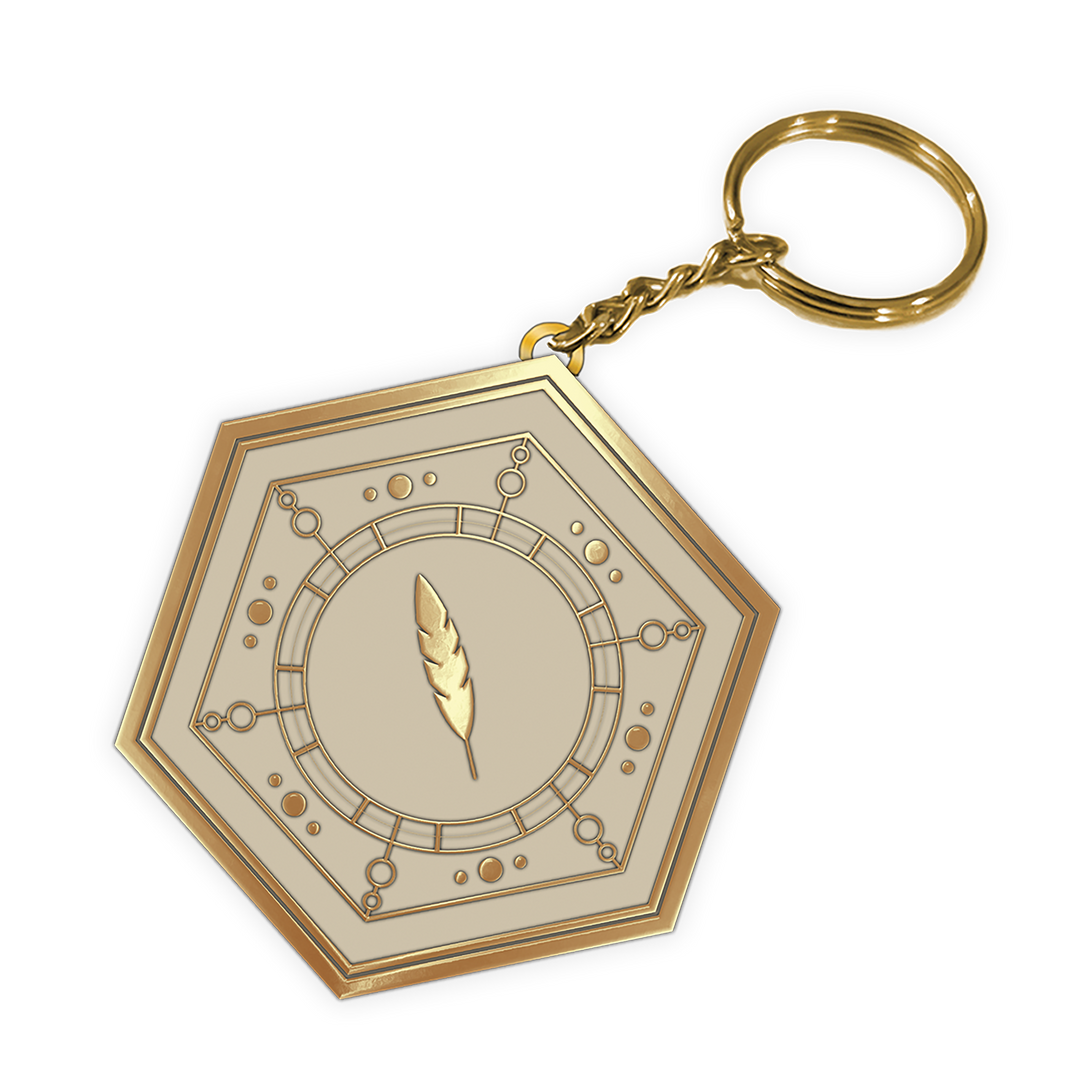 The Feathered Host Keychain