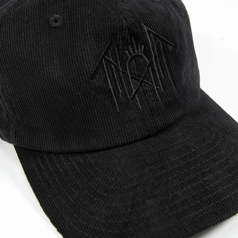 Embroidered Emblem Corduroy Cap