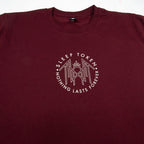 Nothing Lasts Forever Tee - Burgundy