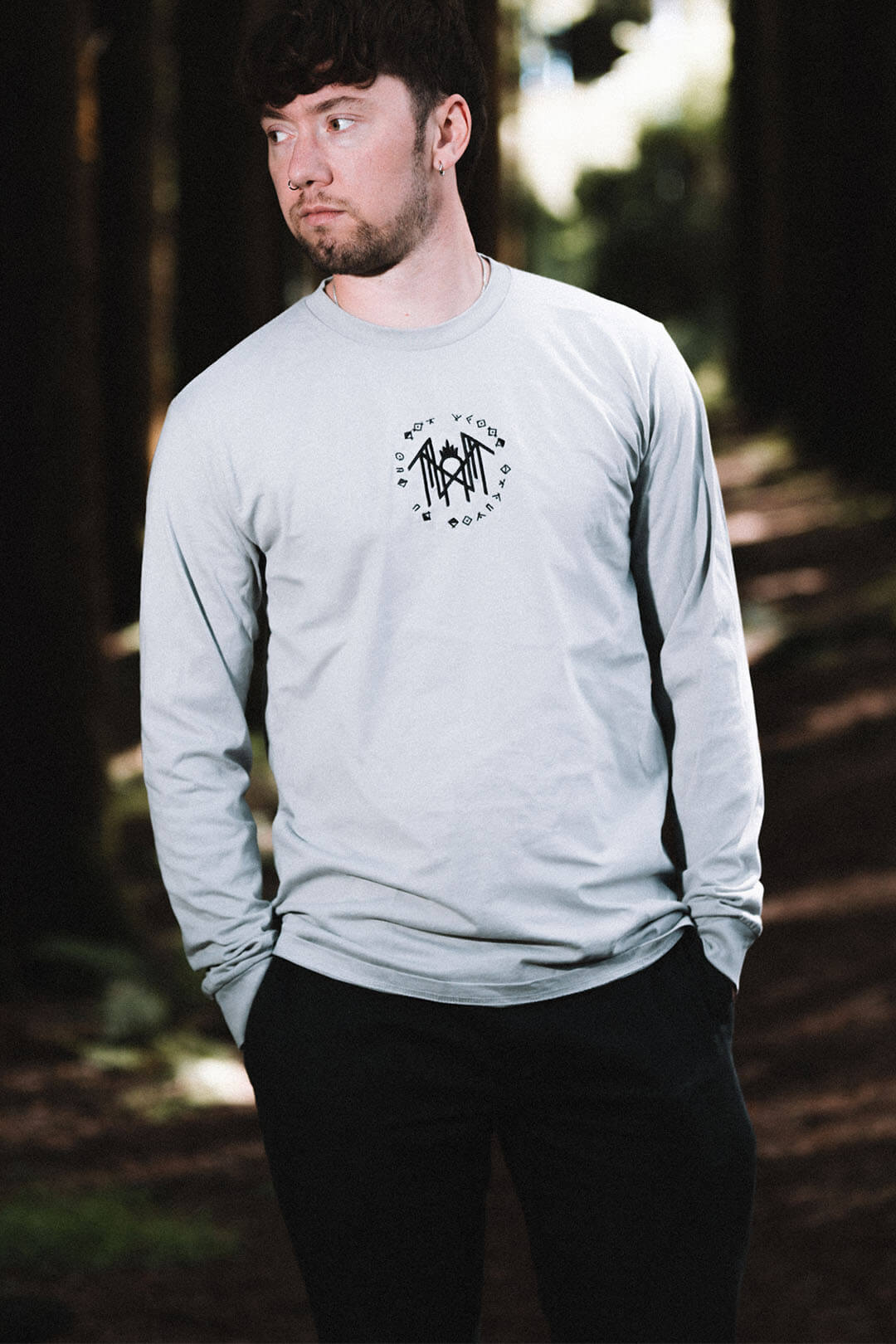 Embroidered Emblem Longsleeve - Storm